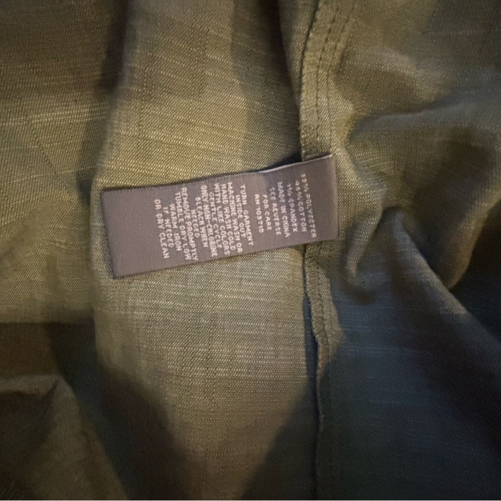 Sharagano Olive Green Belted Dress - Picture 7 of 7